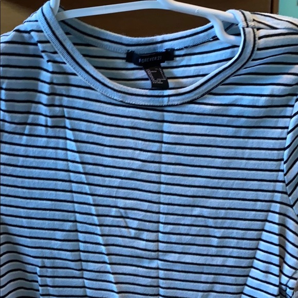 Blue and Black Ruffled Forever 21 Top - Picture 6 of 6